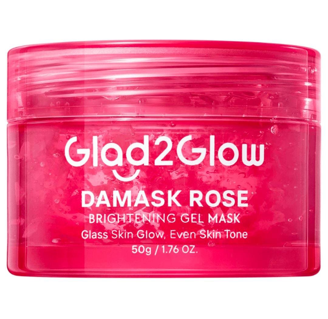 Glad2Glow Damask Rose Brightening Gel Mask