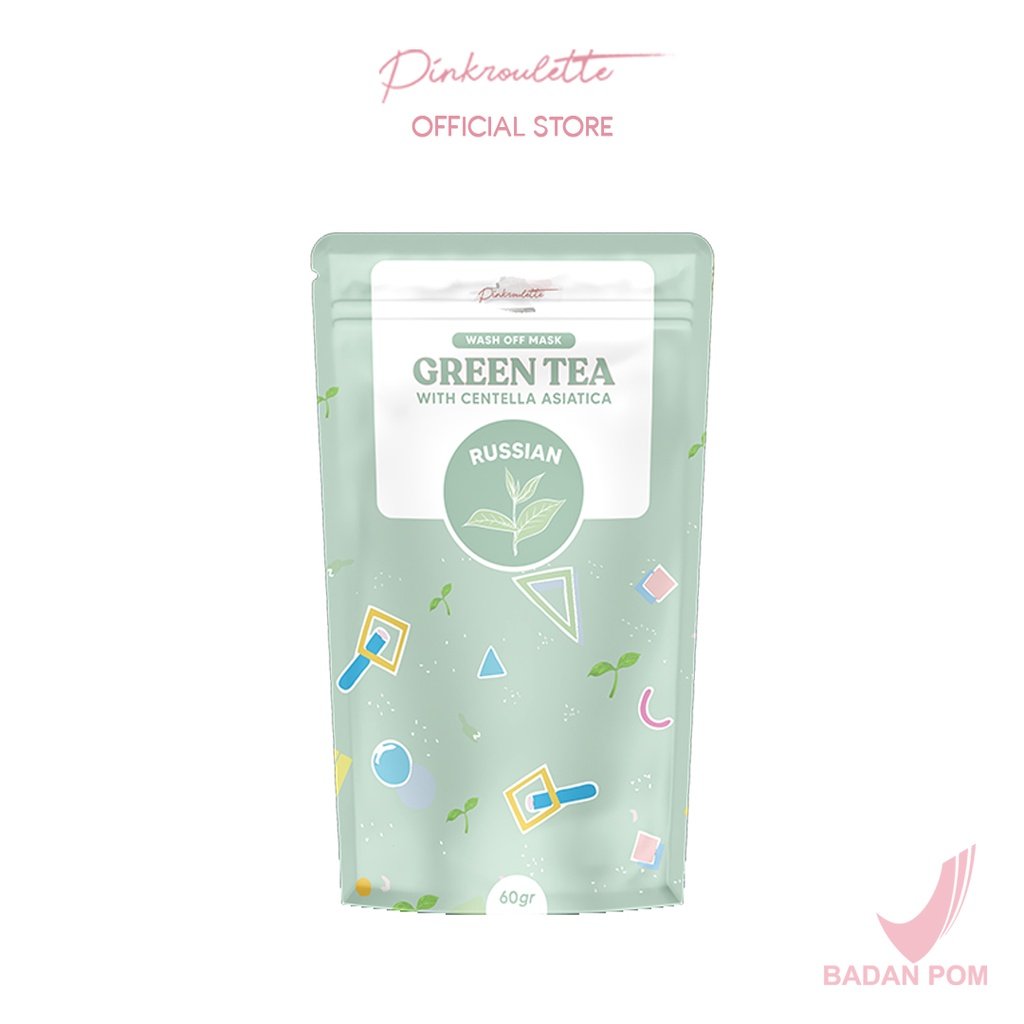 PinkRoulette Wash Off Mask Russian Greentea